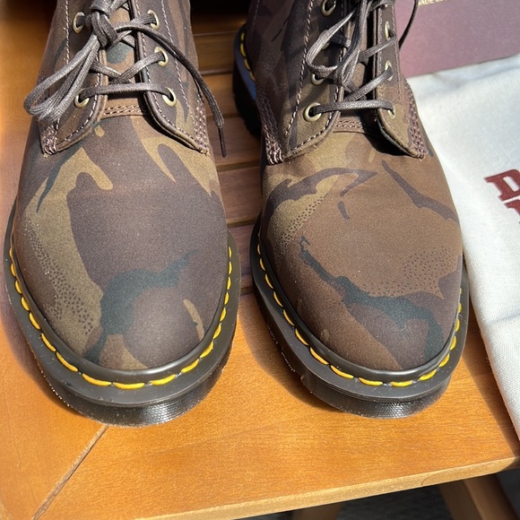 RARE NWT/Box Dr. Martens Pascal Olive & Dark Tan Camo+Abandon. England. US 10M - Picture 3 of 16